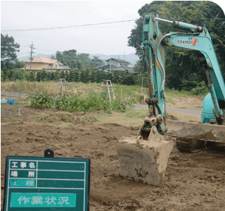 写真：工事開始前の土地